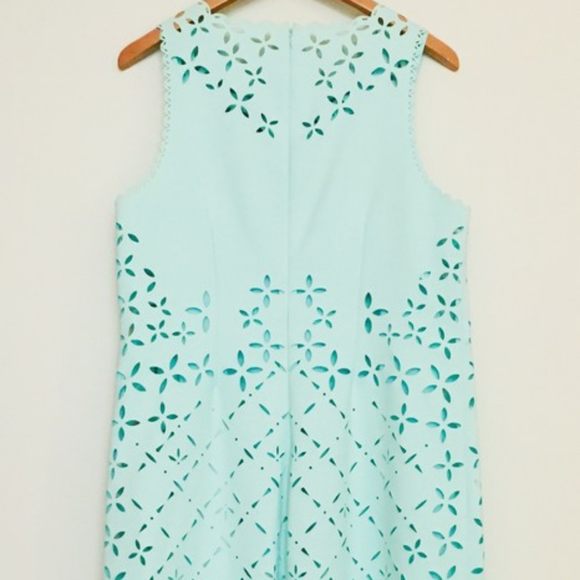 J.Crew LASER-CUT FLORAL SHIFT DRESS - Picture 6 of 7